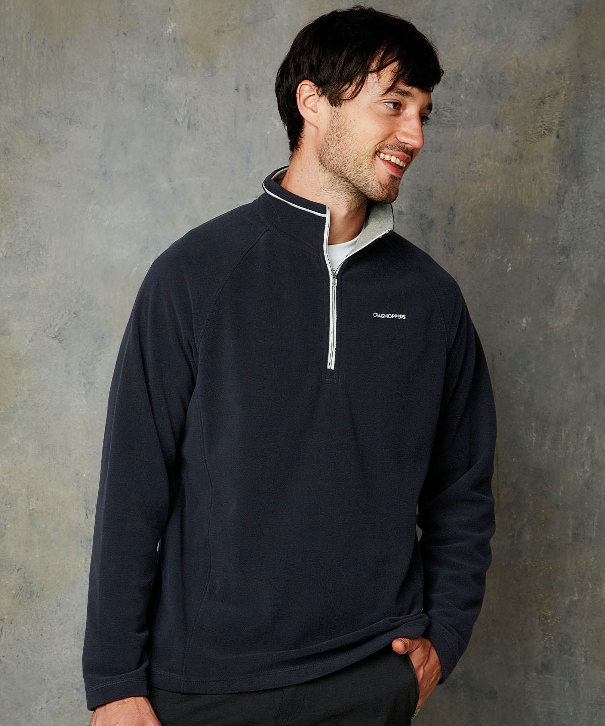 Dark Moss - Selby half-zip microfleece - GarmentEmbroidery