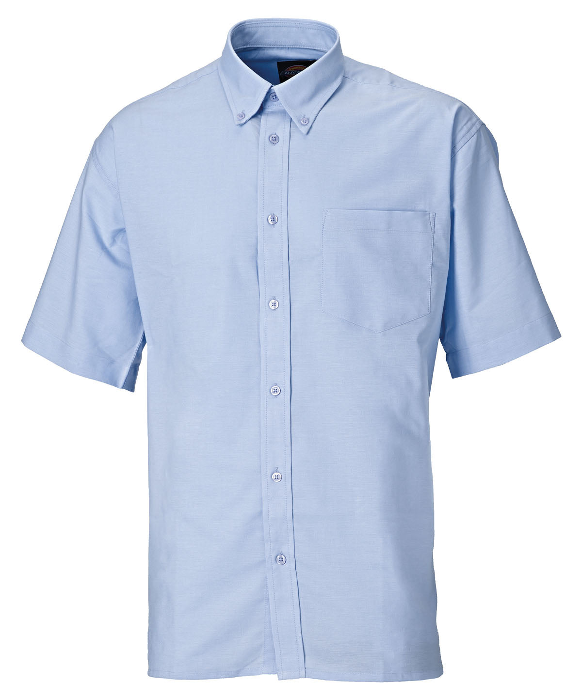 Silver - Oxford weave short sleeve shirt (SH64250) - GarmentEmbroidery