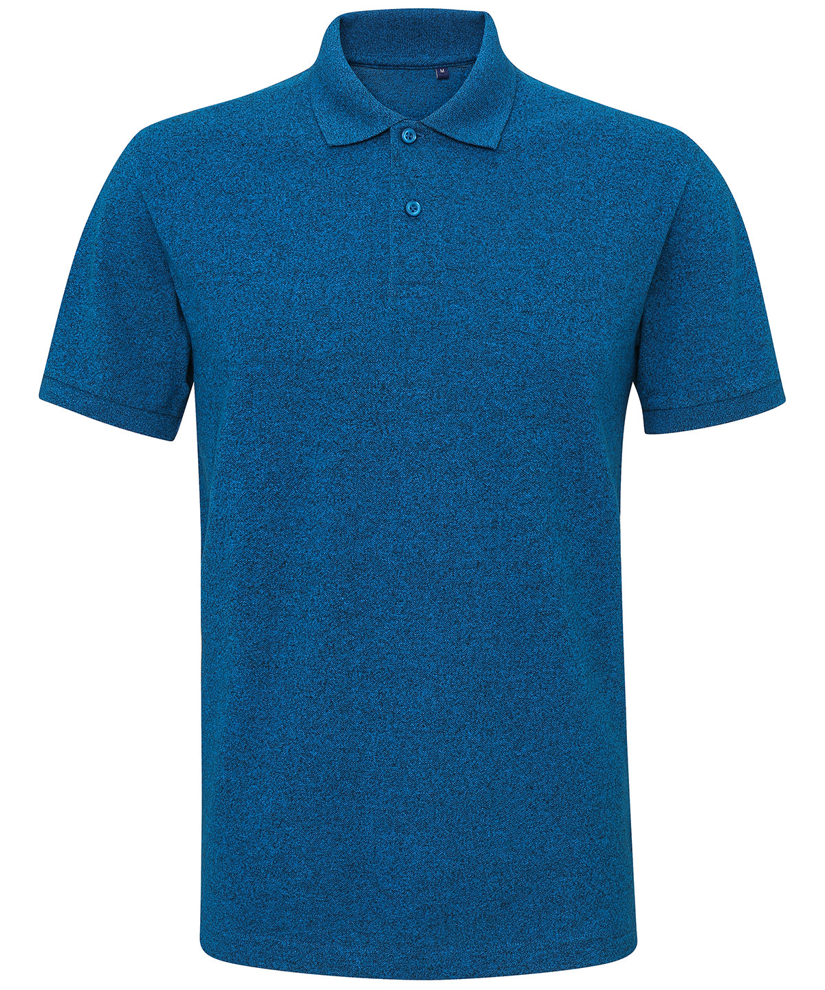 Sapphire/Black - Men's twisted yarn polo - GarmentEmbroidery