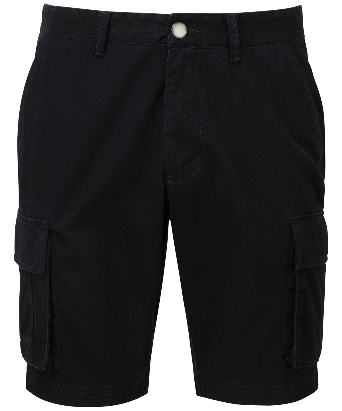 Black - Men's cargo shorts - GarmentEmbroidery