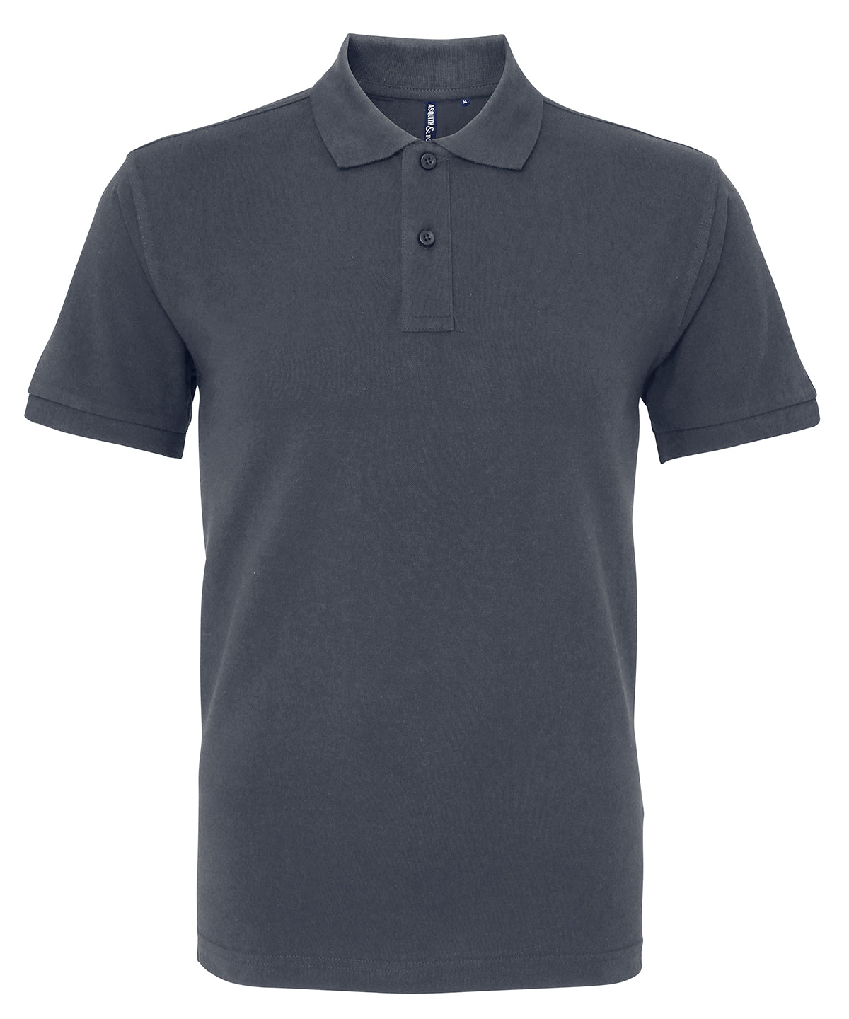 Graphite - Men's organic polo - GarmentEmbroidery