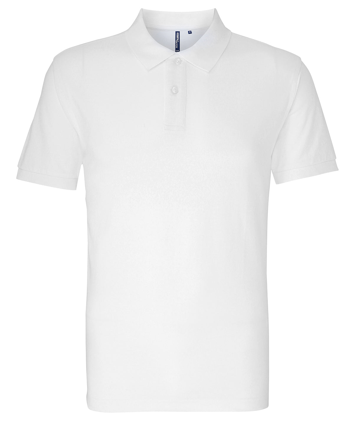 White - Men's organic polo - GarmentEmbroidery