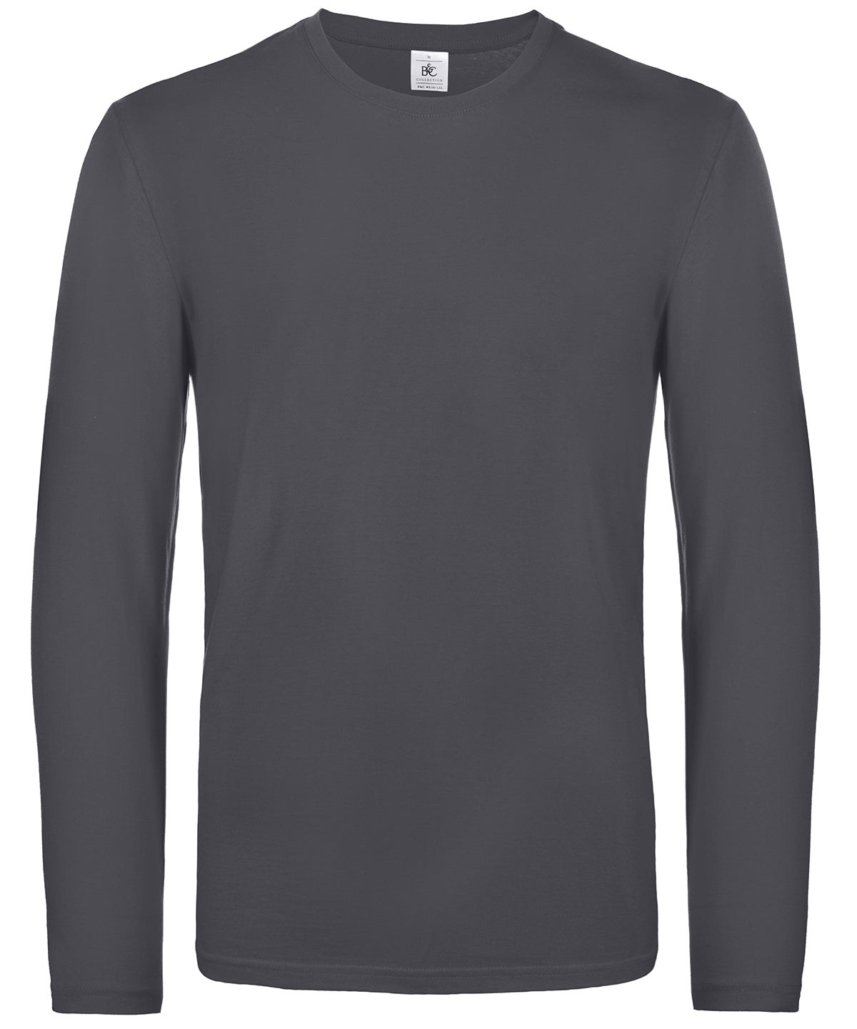Dark Grey - B&C #E190 long sleeve - GarmentEmbroidery