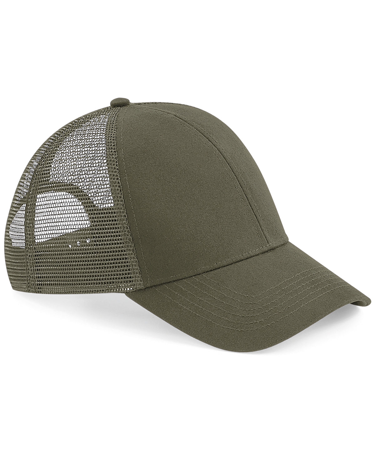 Olive Green - Organic cotton trucker - GarmentEmbroidery