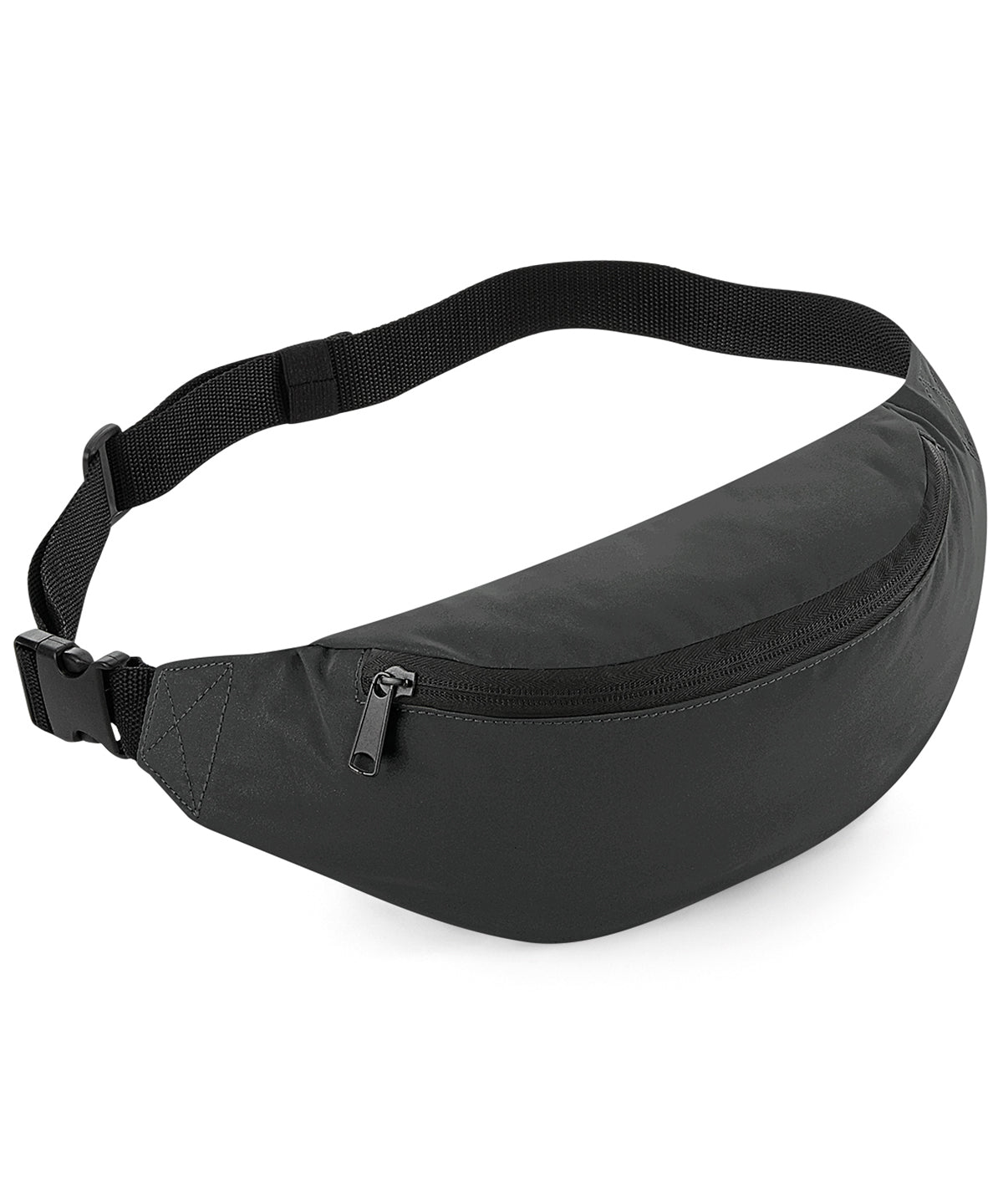 Black Reflective - Reflective belt bag - GarmentEmbroidery