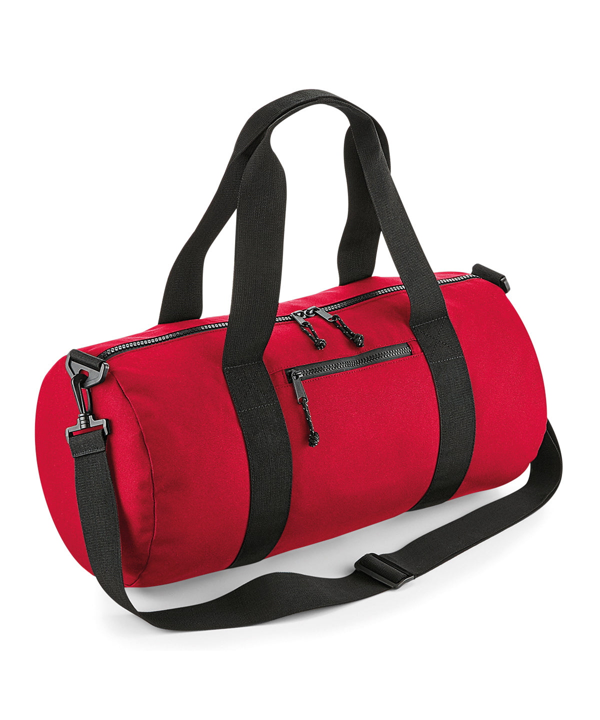 Classic Red - Recycled barrel bag - GarmentEmbroidery