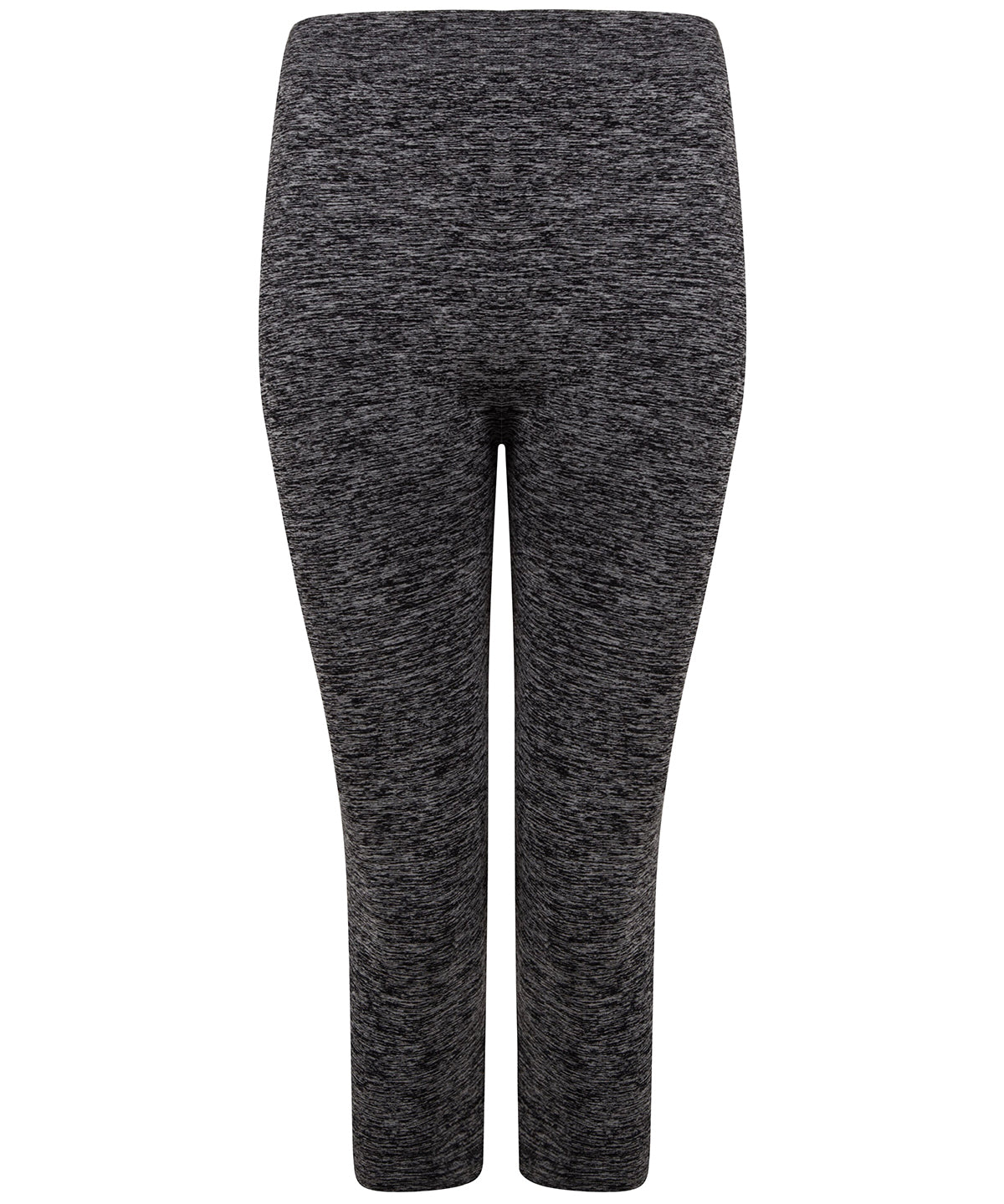 Dark Grey Marl - Women's seamless cropped leggings - GarmentEmbroidery