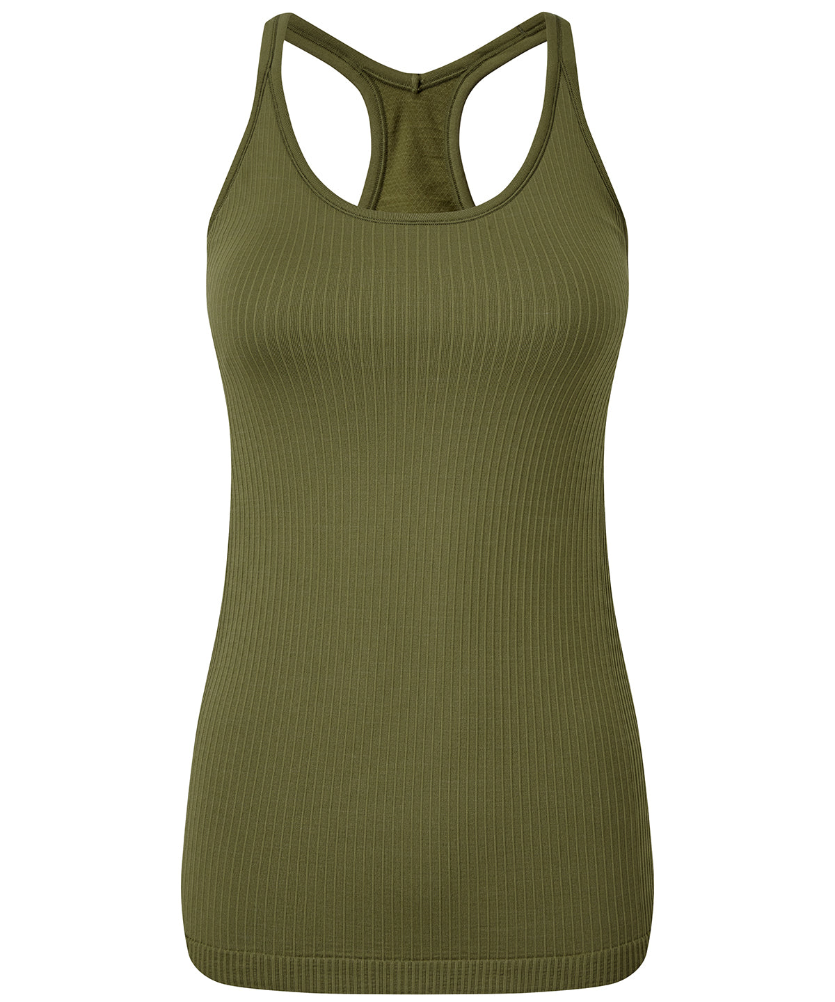 Olive - Women's TriDri® seamless '3D fit' multi-sport sculpt vest with secret support - GarmentEmbroidery