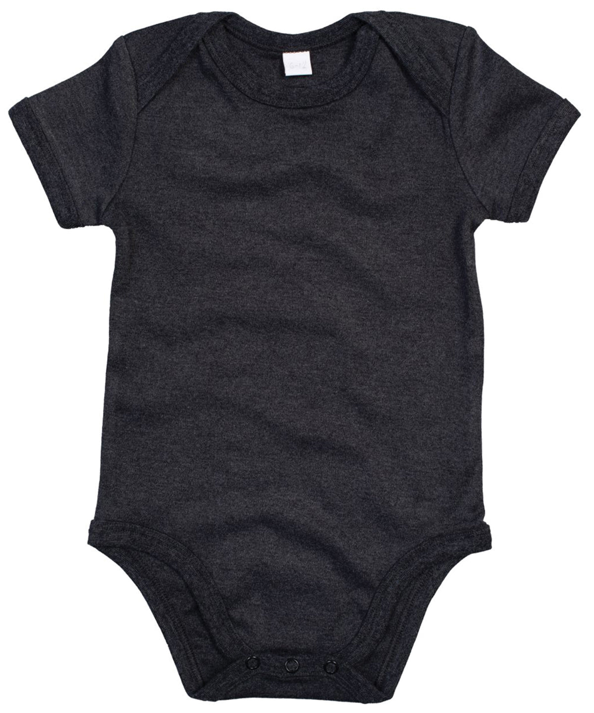 Charcoal Grey Melange - Baby bodysuit - GarmentEmbroidery
