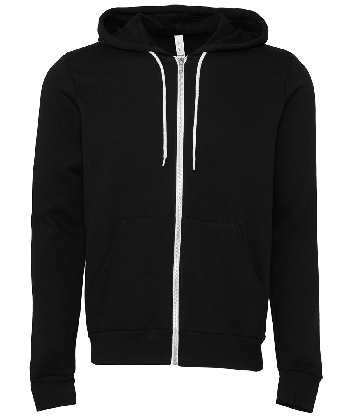 DTG Black - Unisex polycotton fleece full-zip hoodie - GarmentEmbroidery