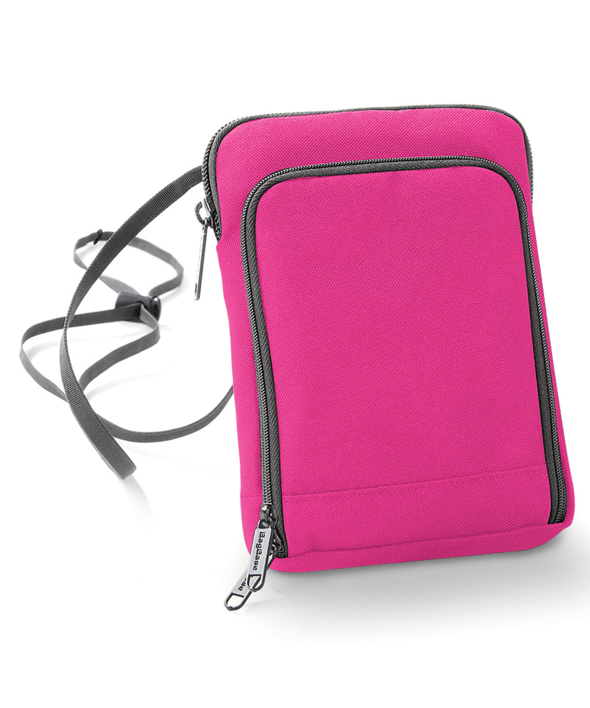 Fuchsia/Graphite - Travel wallet - GarmentEmbroidery