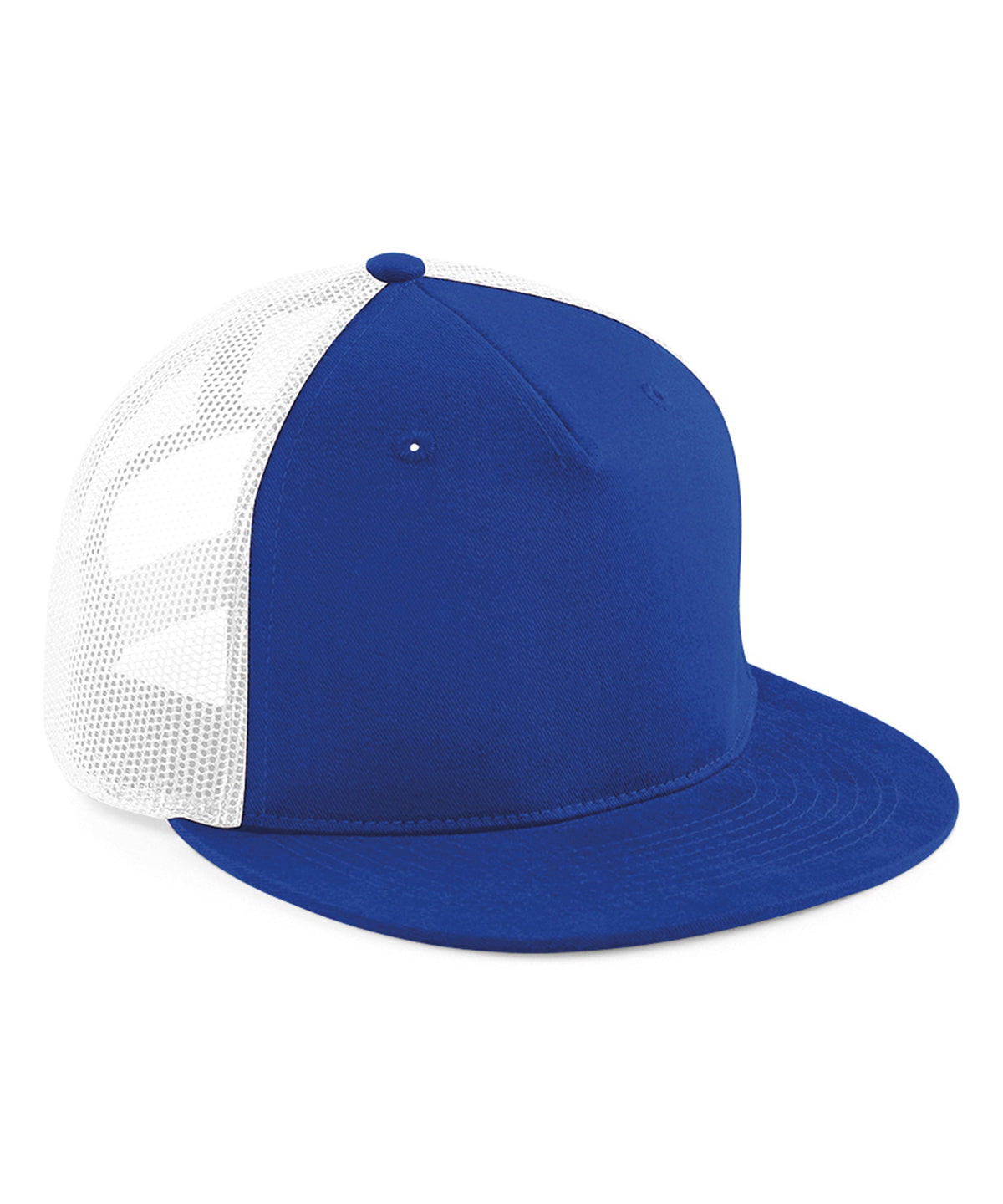 Bright Royal/White - Signature 5-panel mesh snapback - GarmentEmbroidery