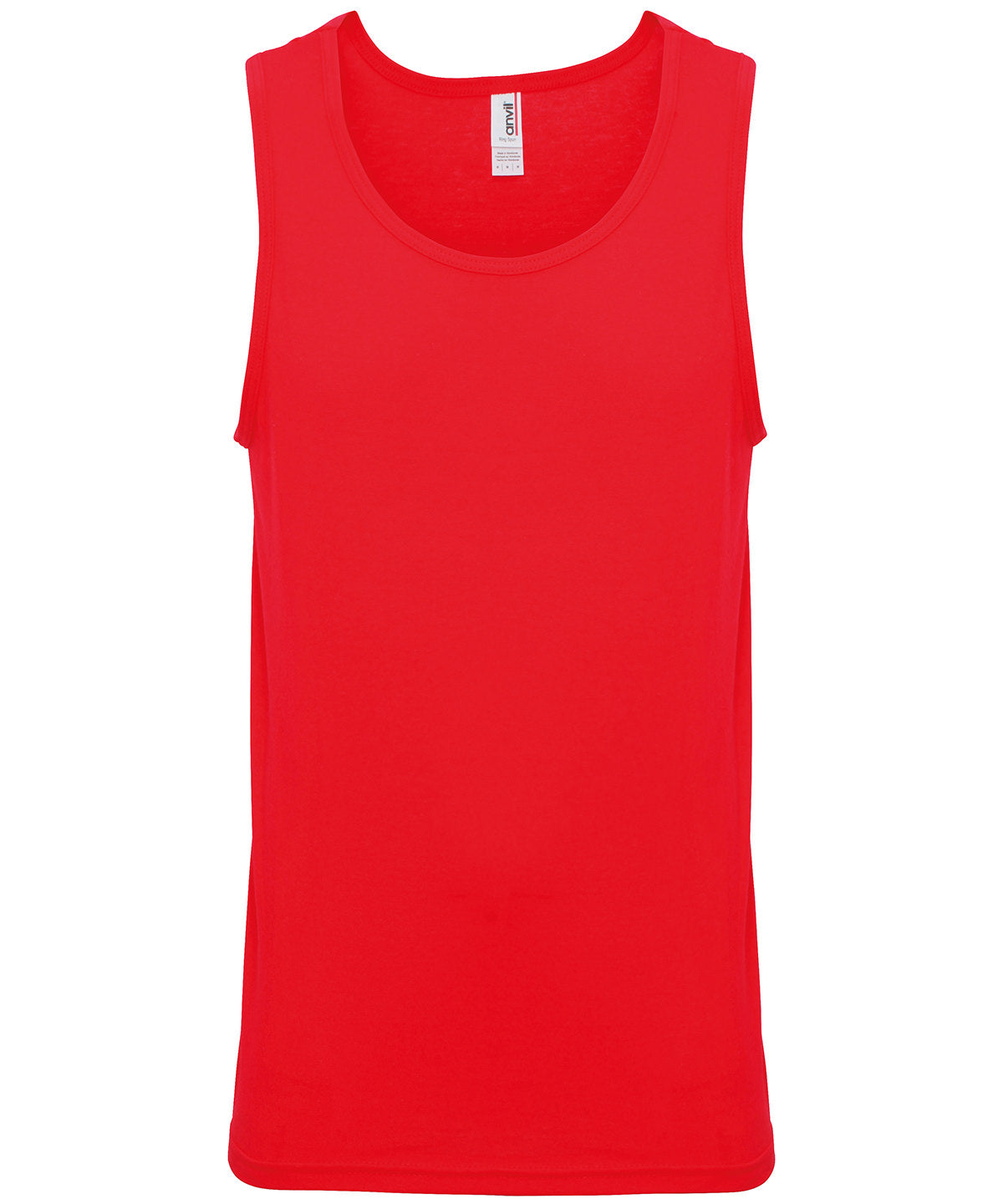 Caribbean Blue/Heather Grey - Anvil adult fashion basic tank - GarmentEmbroidery