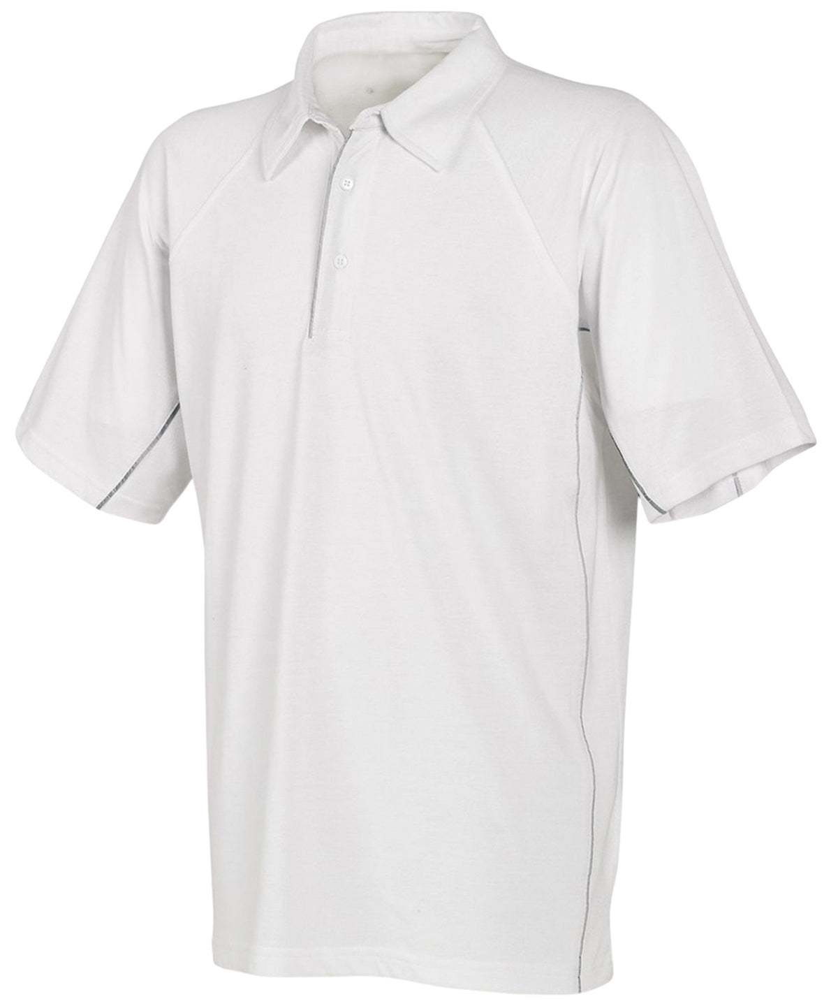 Black/Red/White Piping - Piqué polo shirt - GarmentEmbroidery