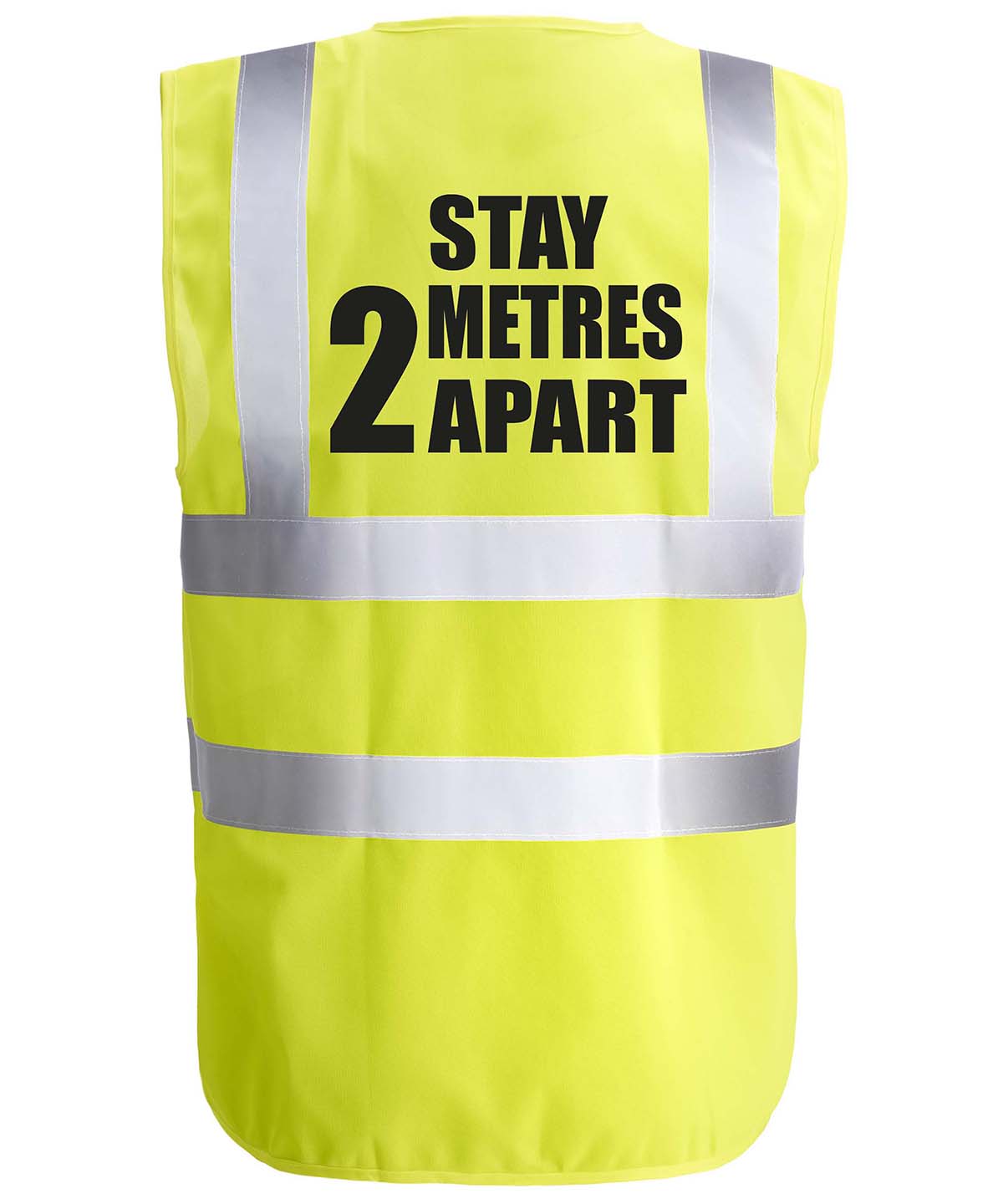 Yellow - 2 Metre hi-viz vest - GarmentEmbroidery