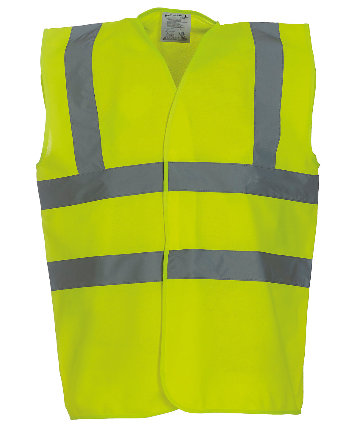 Yellow - 2 Metre hi-viz vest - GarmentEmbroidery