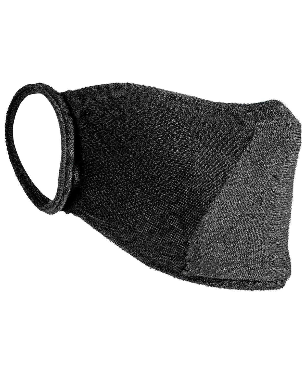 Black - Natural yarn antibac face mask (Non-PPE) (pack of 10) - GarmentEmbroidery