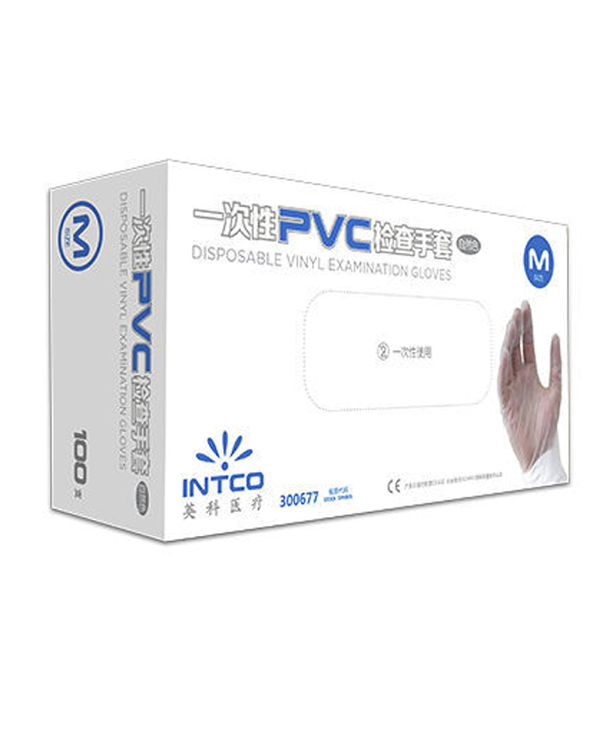 Clear - Medical vinyl examination gloves clear (Pack of 100) - GarmentEmbroidery