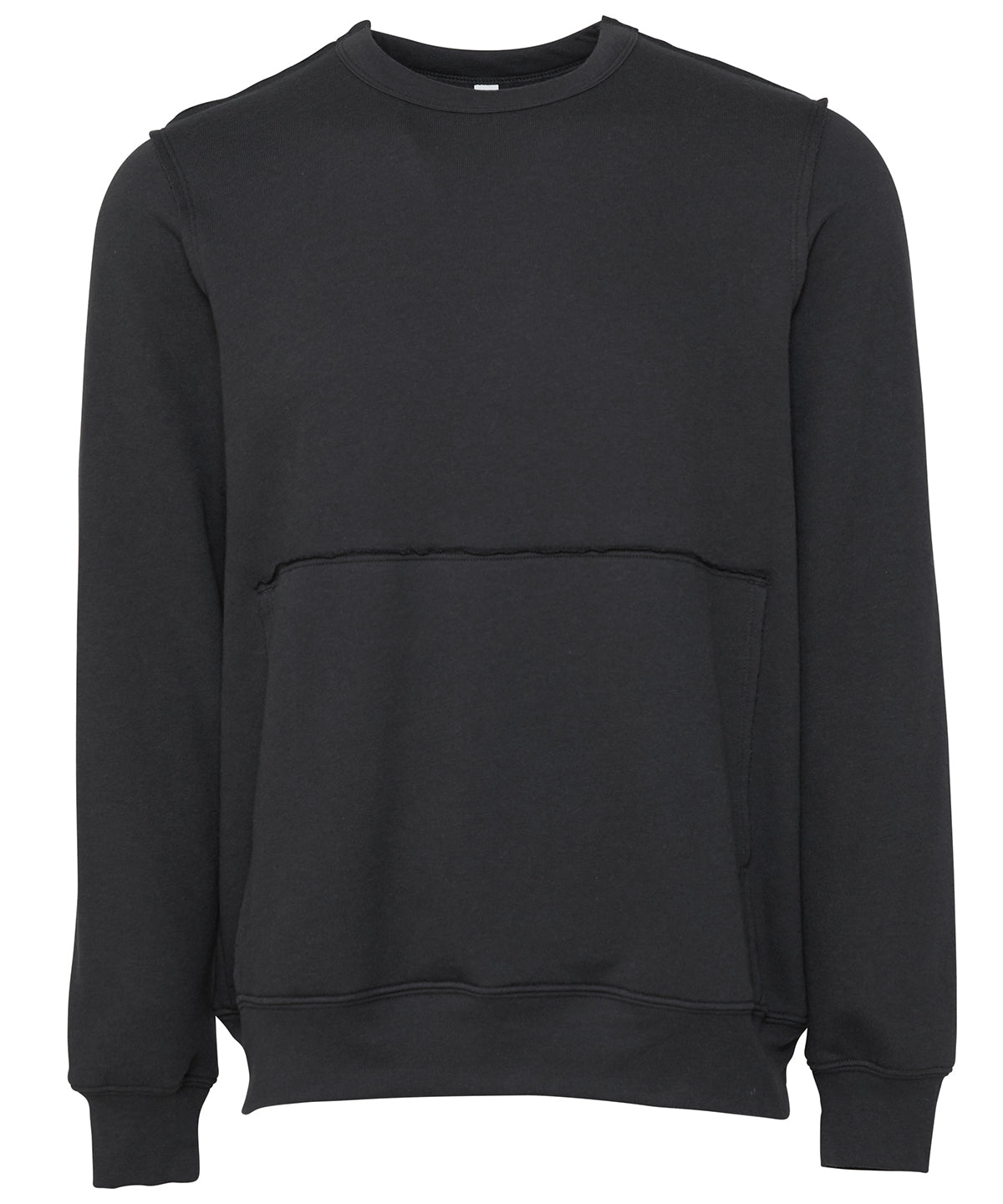 Dark Grey - Unisex raw-seam crew pullover - GarmentEmbroidery
