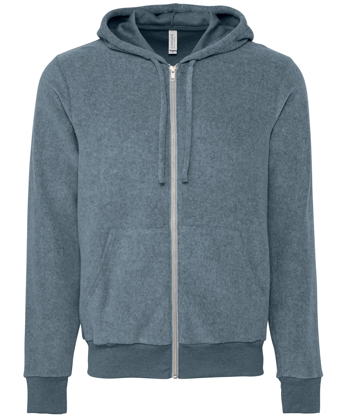 Heather Slate - Unisex sueded fleece full-zip hoodie - GarmentEmbroidery