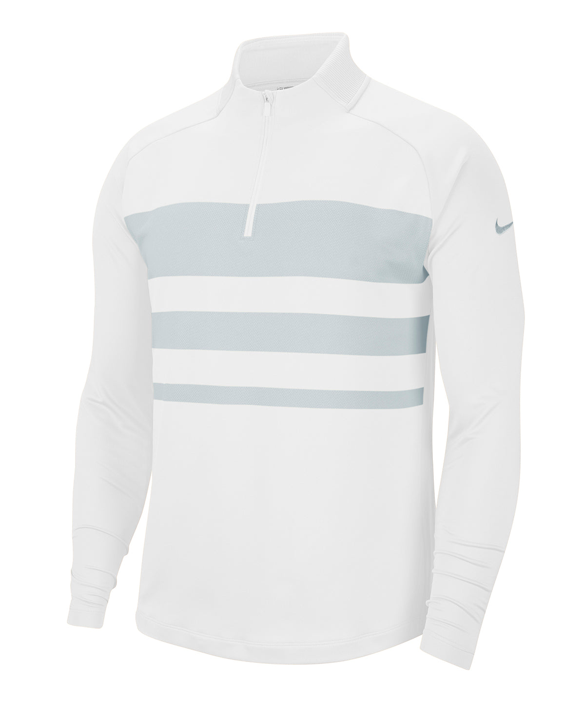 White/Sky Grey - Nike dry vapor top half zip - GarmentEmbroidery