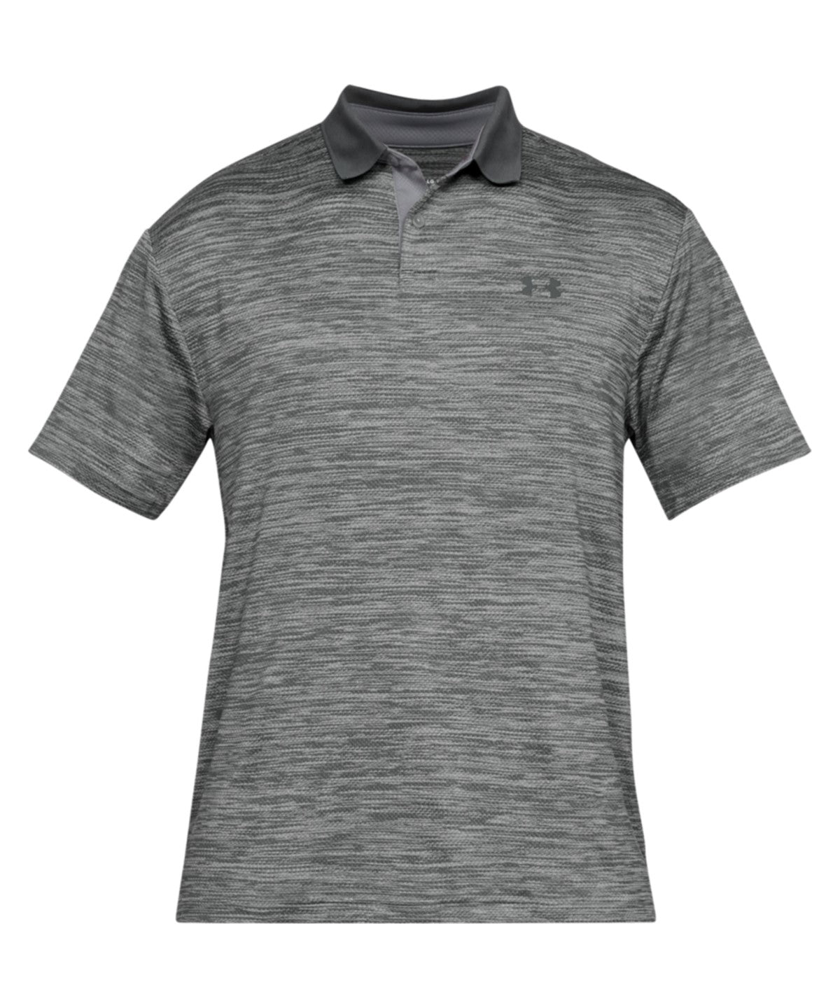 Steel/Black - Performance polo textured - GarmentEmbroidery