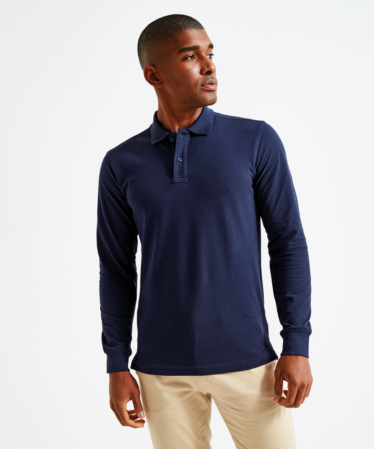 Red - Men's classic fit long sleeved polo - GarmentEmbroidery