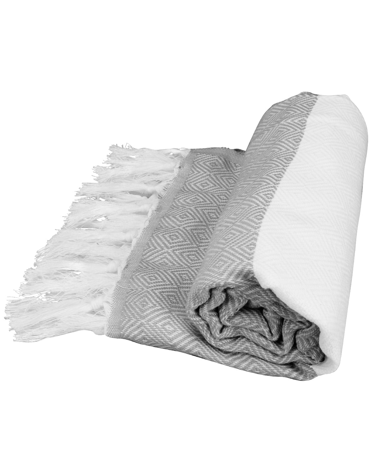 White/Graphite - ARTG® Hamamzz® marmaris towel - GarmentEmbroidery