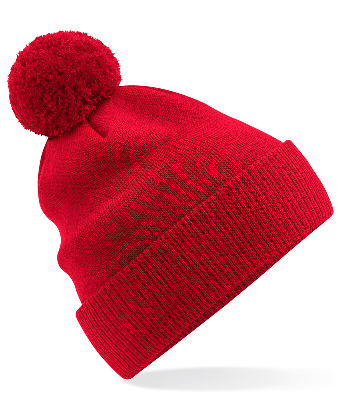 Classic Red - Organic cotton Snowstar® beanie - GarmentEmbroidery