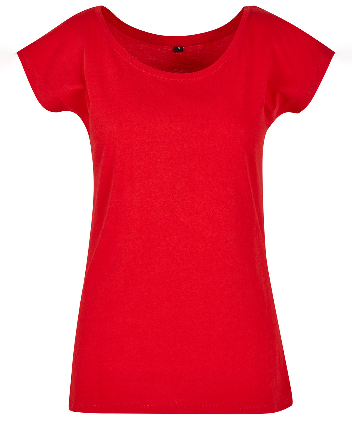 City Red - Women's wide neck tee - GarmentEmbroidery