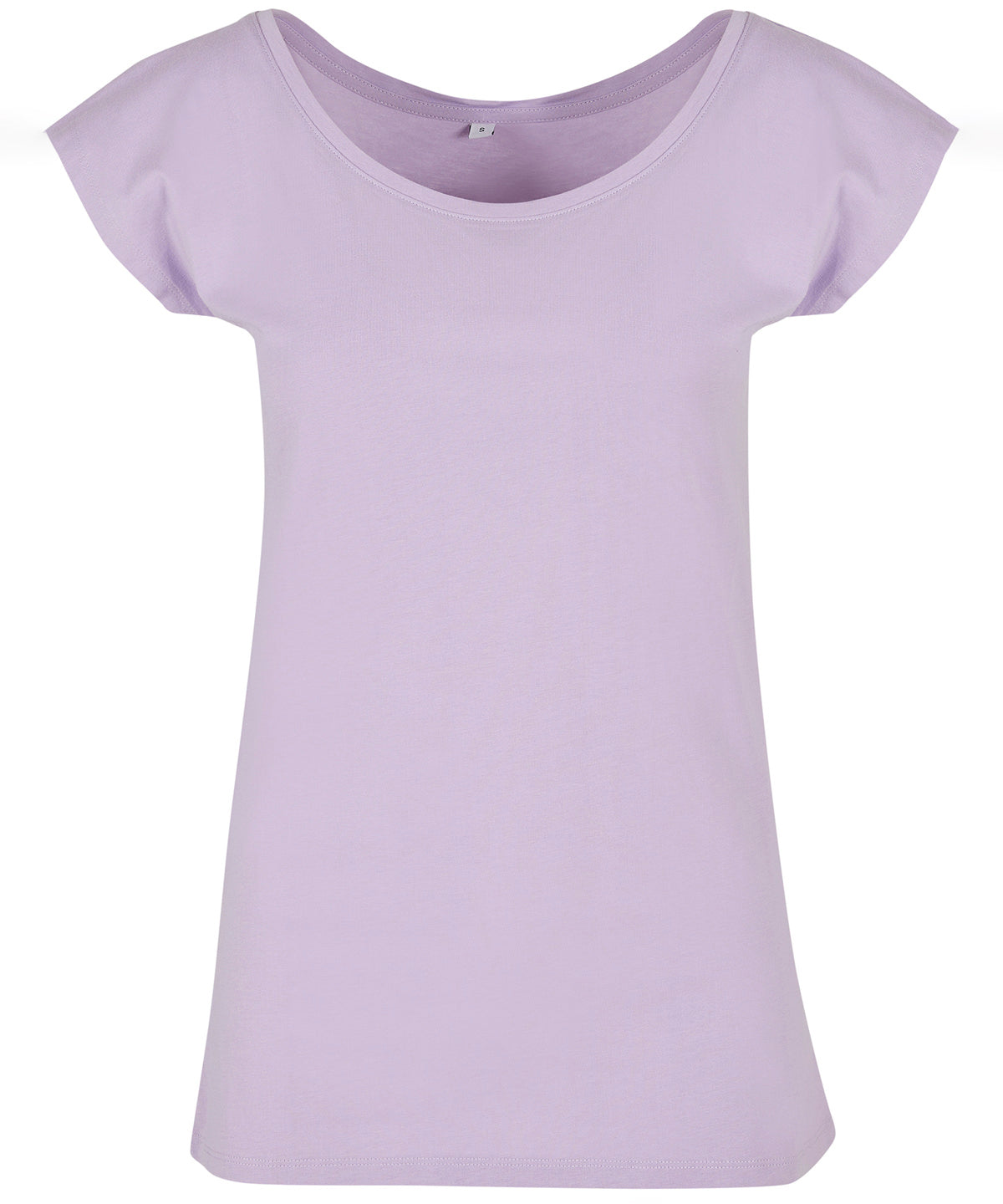 Lilac - Women's wide neck tee - GarmentEmbroidery