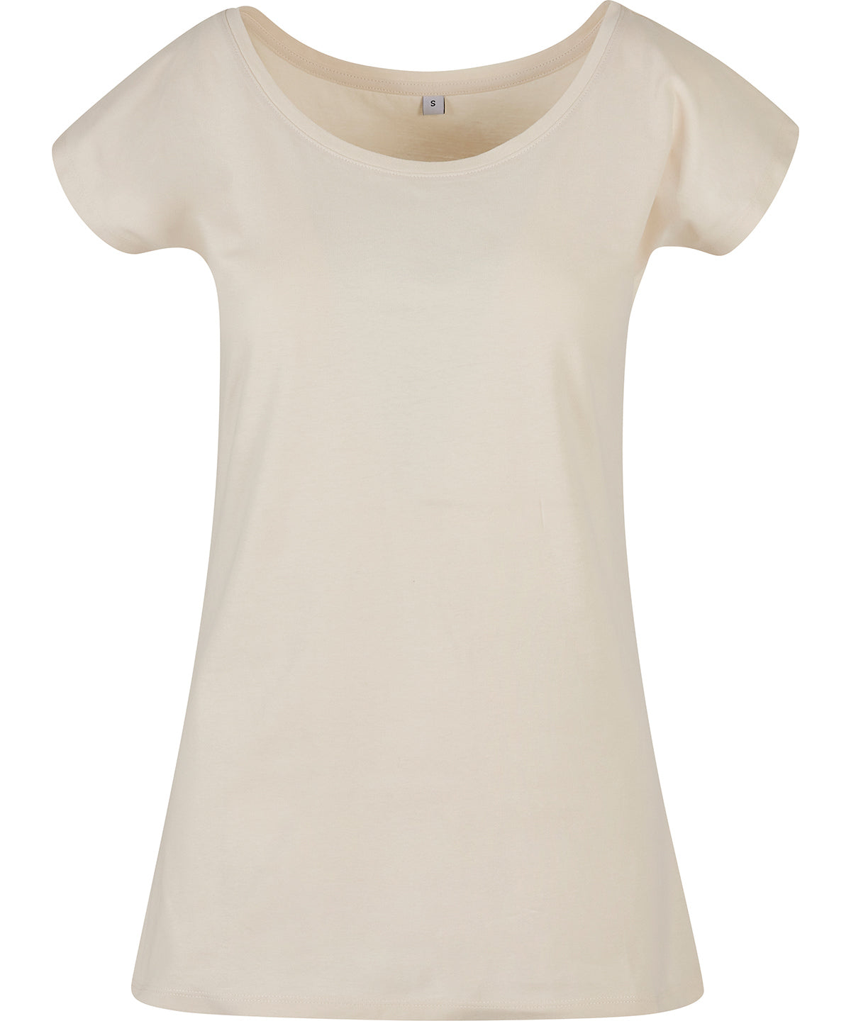 Sand - Women's wide neck tee - GarmentEmbroidery