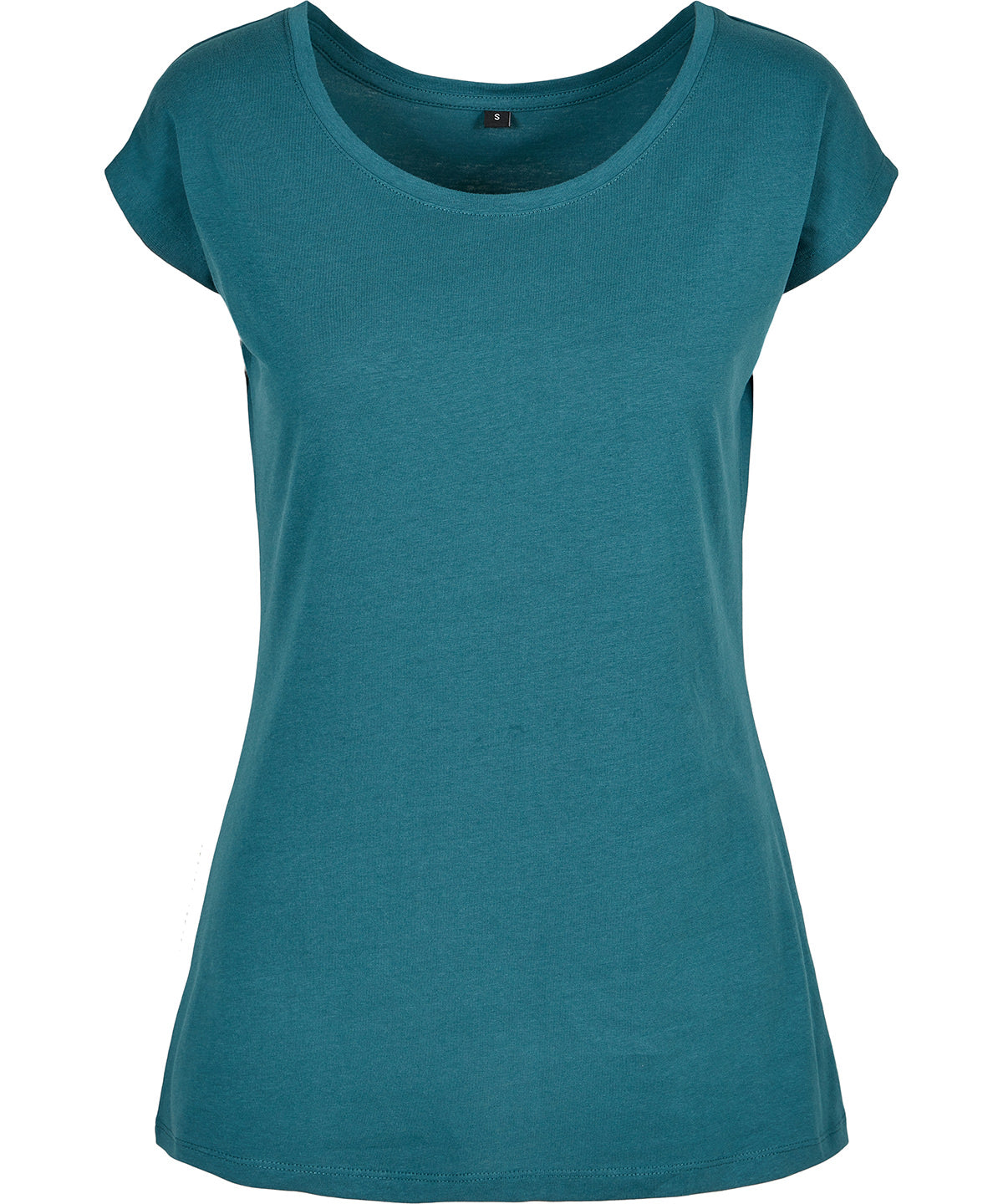 Teal - Women's wide neck tee - GarmentEmbroidery