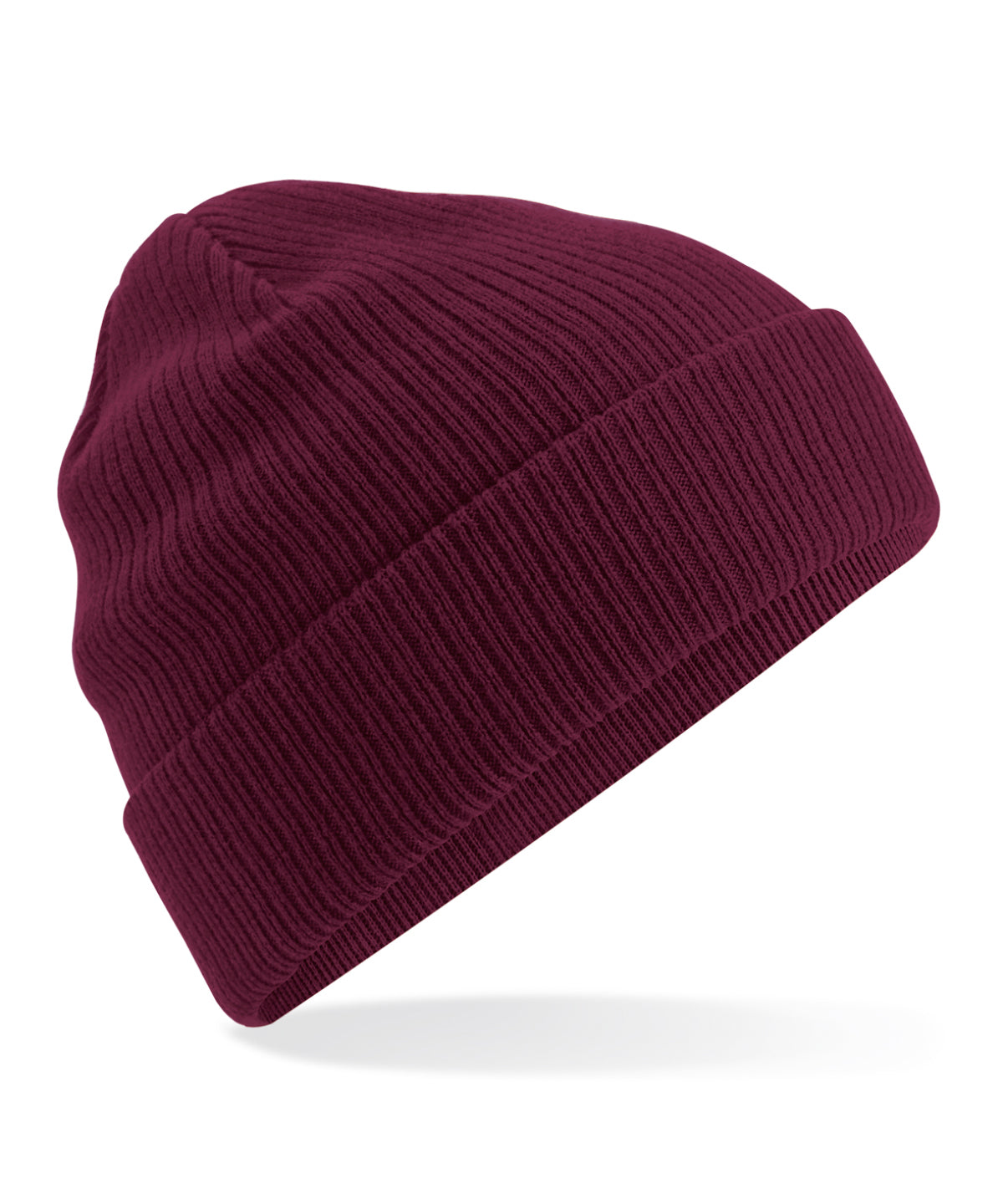 Burgundy - Organic cotton beanie - GarmentEmbroidery
