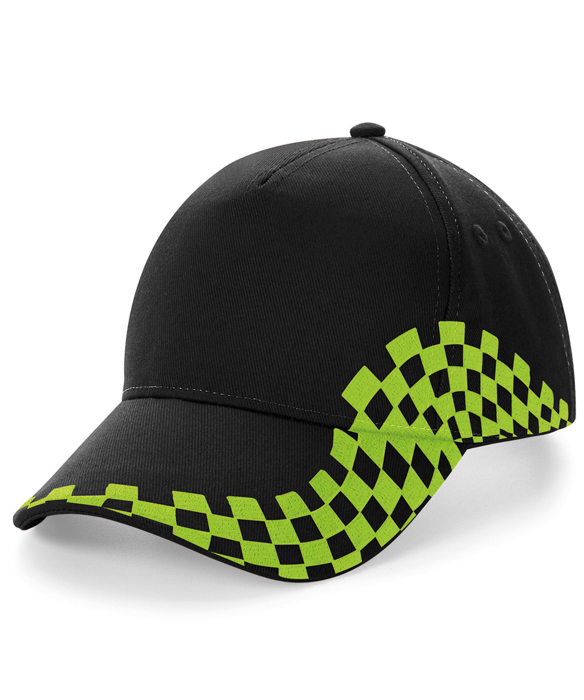 Black/Lime Green - Grand Prix cap - GarmentEmbroidery