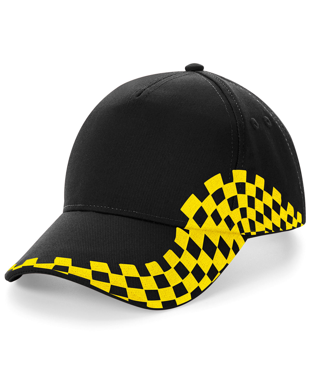 Black/Yellow - Grand Prix cap - GarmentEmbroidery