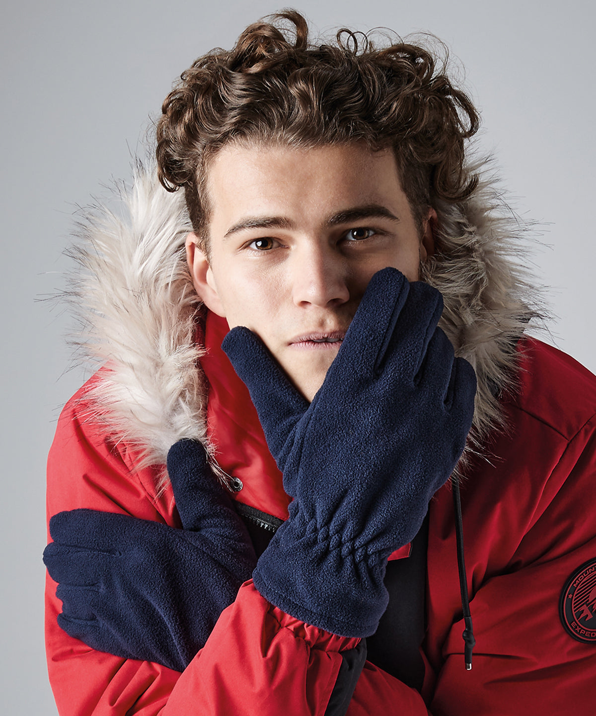 Sky Blue - Suprafleece® alpine gloves - GarmentEmbroidery
