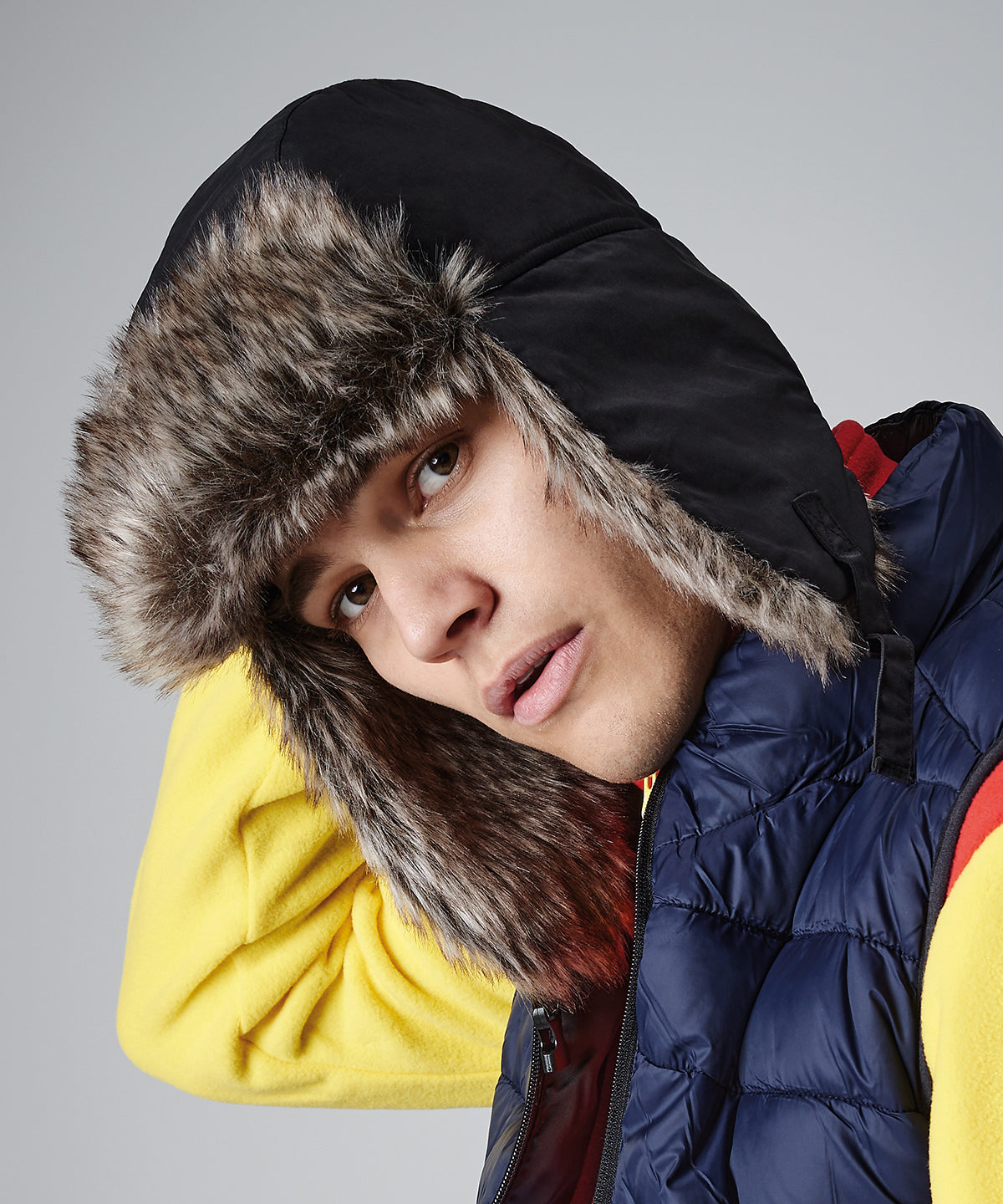 Orange - Sherpa hat - GarmentEmbroidery