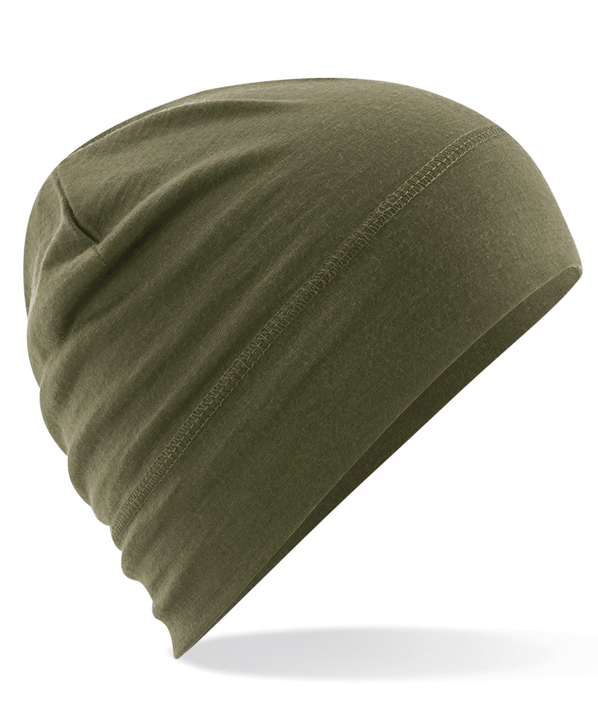 Military Green - Merino beanie - GarmentEmbroidery