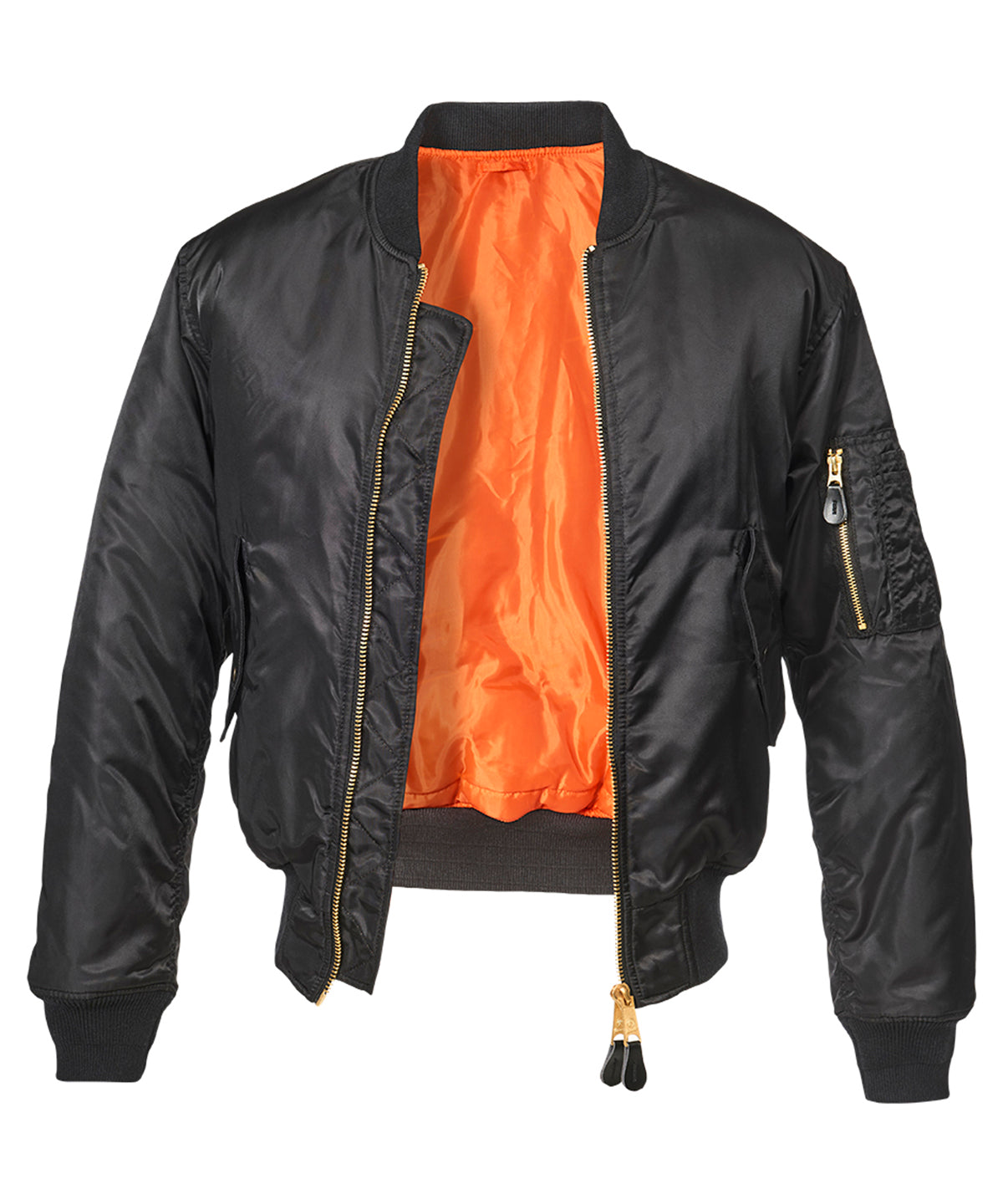 Black - MA1 jacket - GarmentEmbroidery