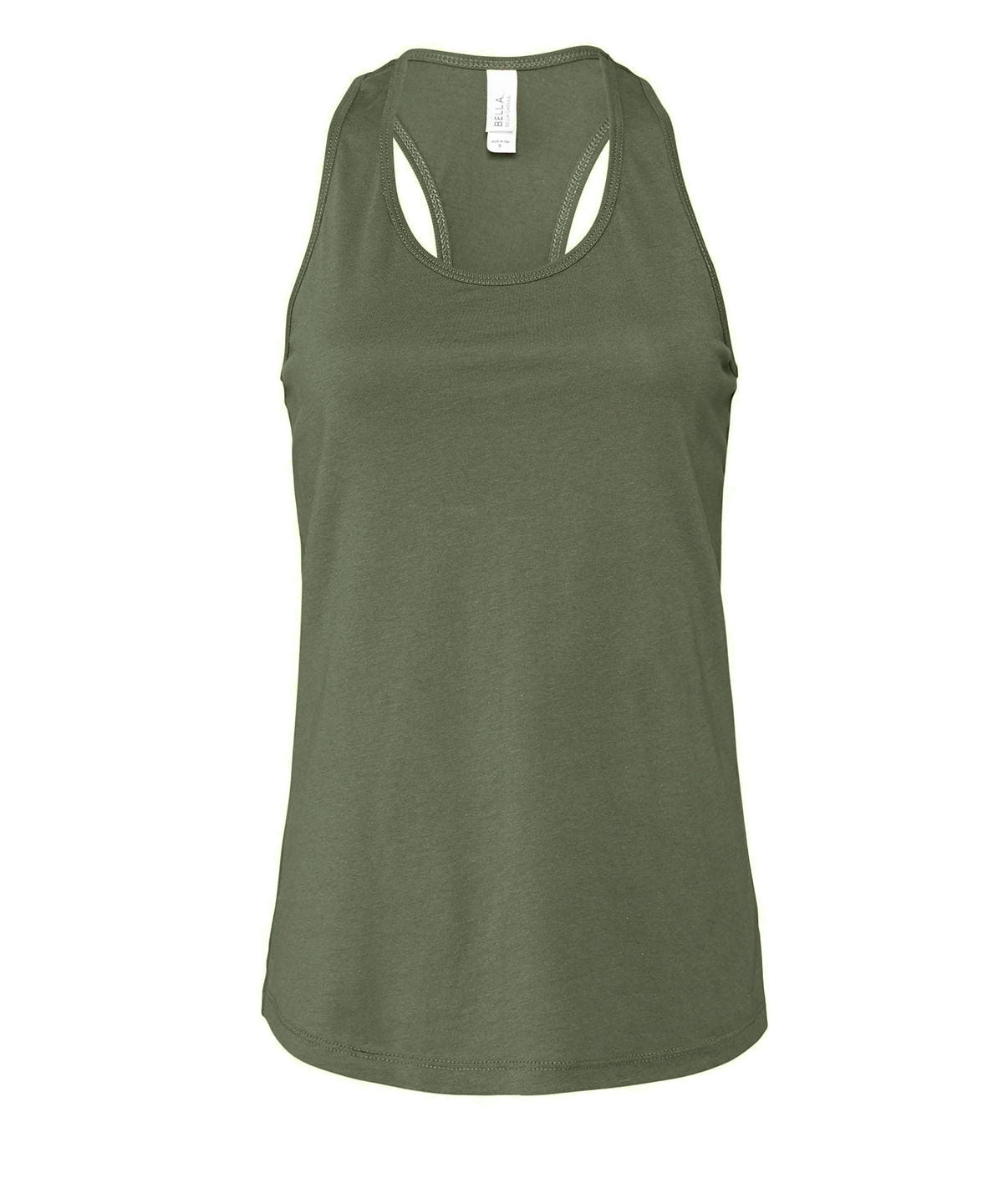 Military Green - Women's Jersey racer back tank - GarmentEmbroidery