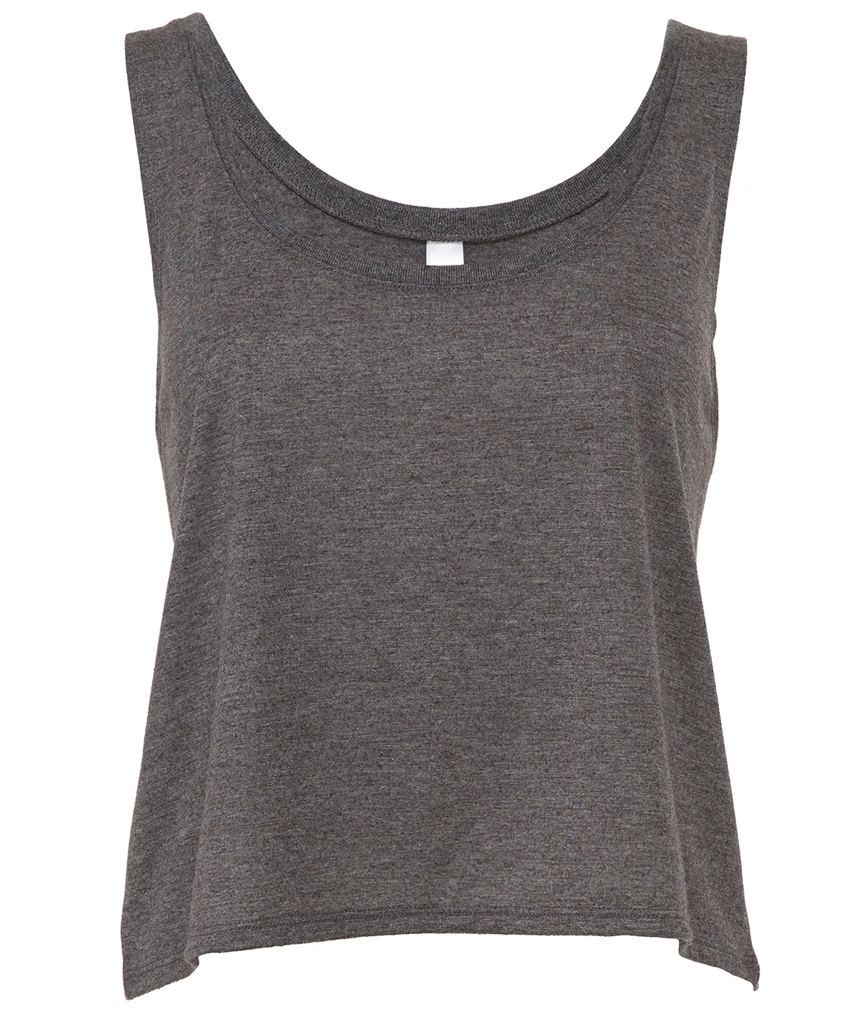 White - Flowy boxy tank top - GarmentEmbroidery