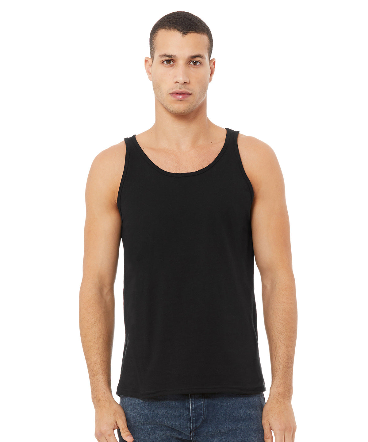 Grey Triblend - Unisex Jersey tank top - GarmentEmbroidery