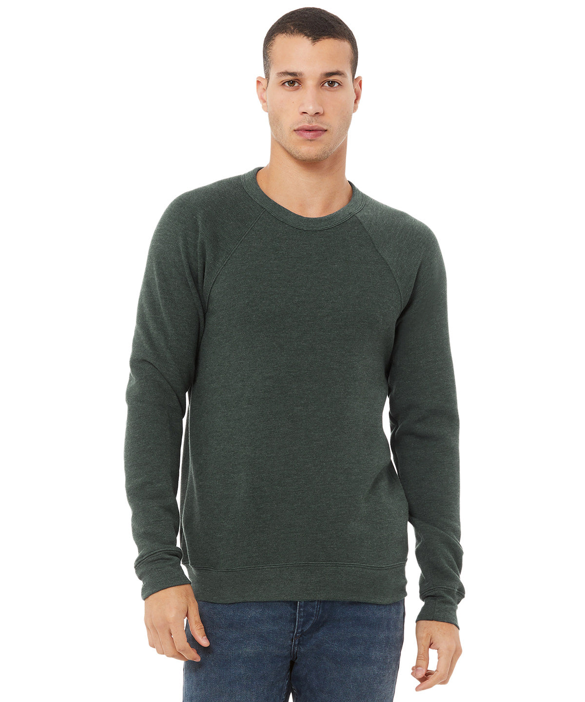 Deep Heather - Unisex sponge fleece crew neck sweatshirt - GarmentEmbroidery
