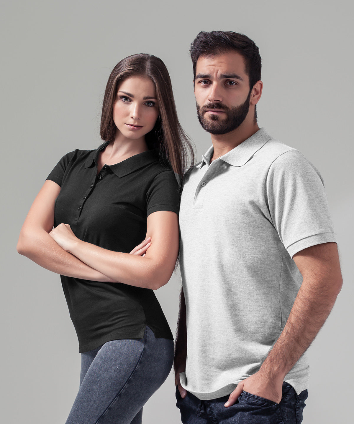 Black - Women's Jersey polo - GarmentEmbroidery