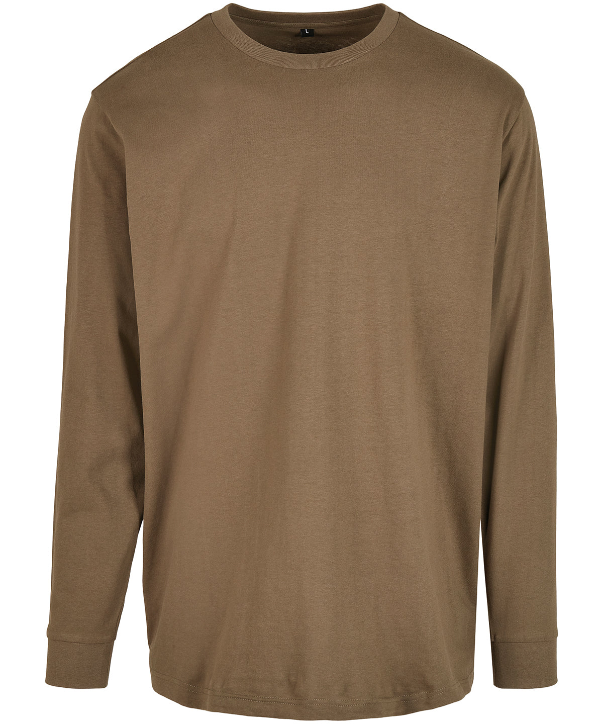 Olive - Long sleeve with cuff rib - GarmentEmbroidery
