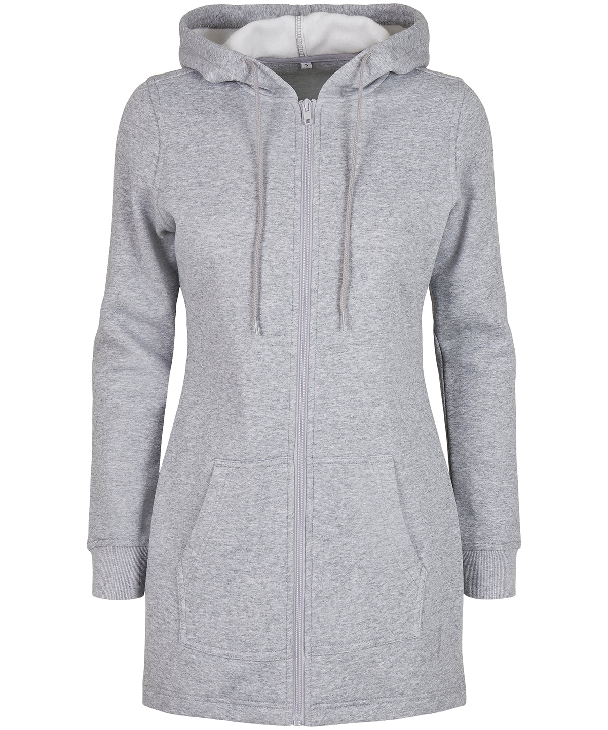 Heather Grey - Women's sweat parka - GarmentEmbroidery