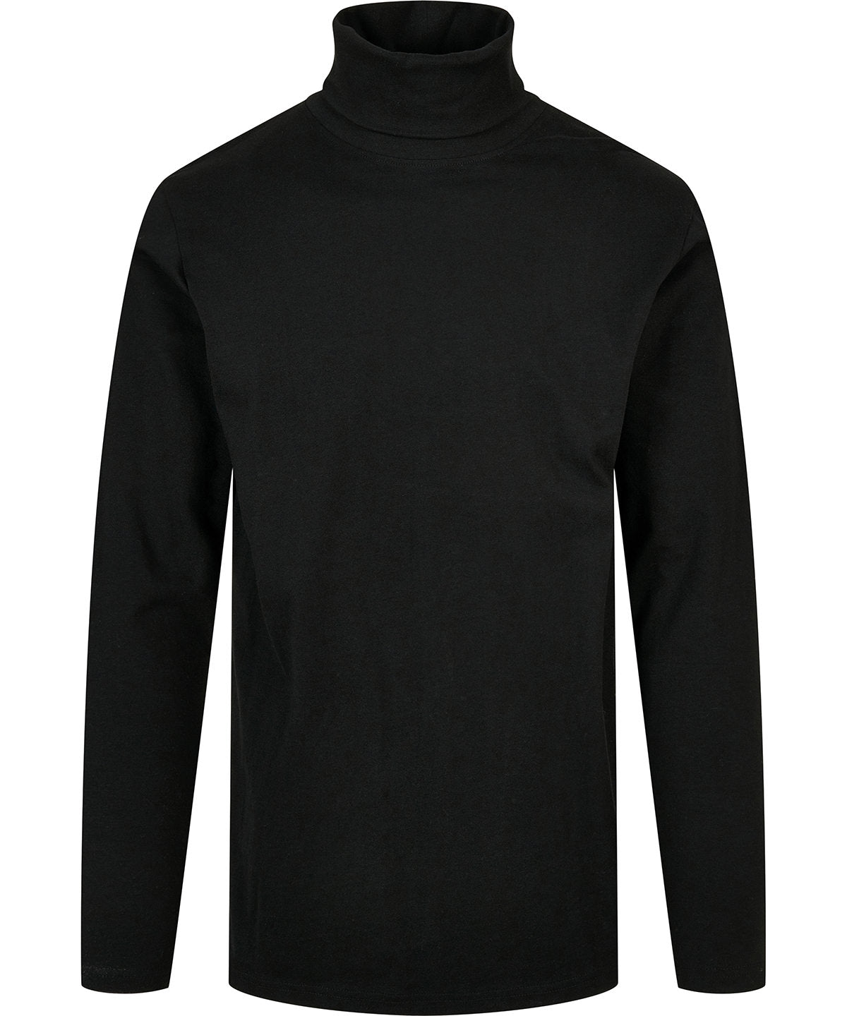 Black - Turtle neck long sleeve - GarmentEmbroidery