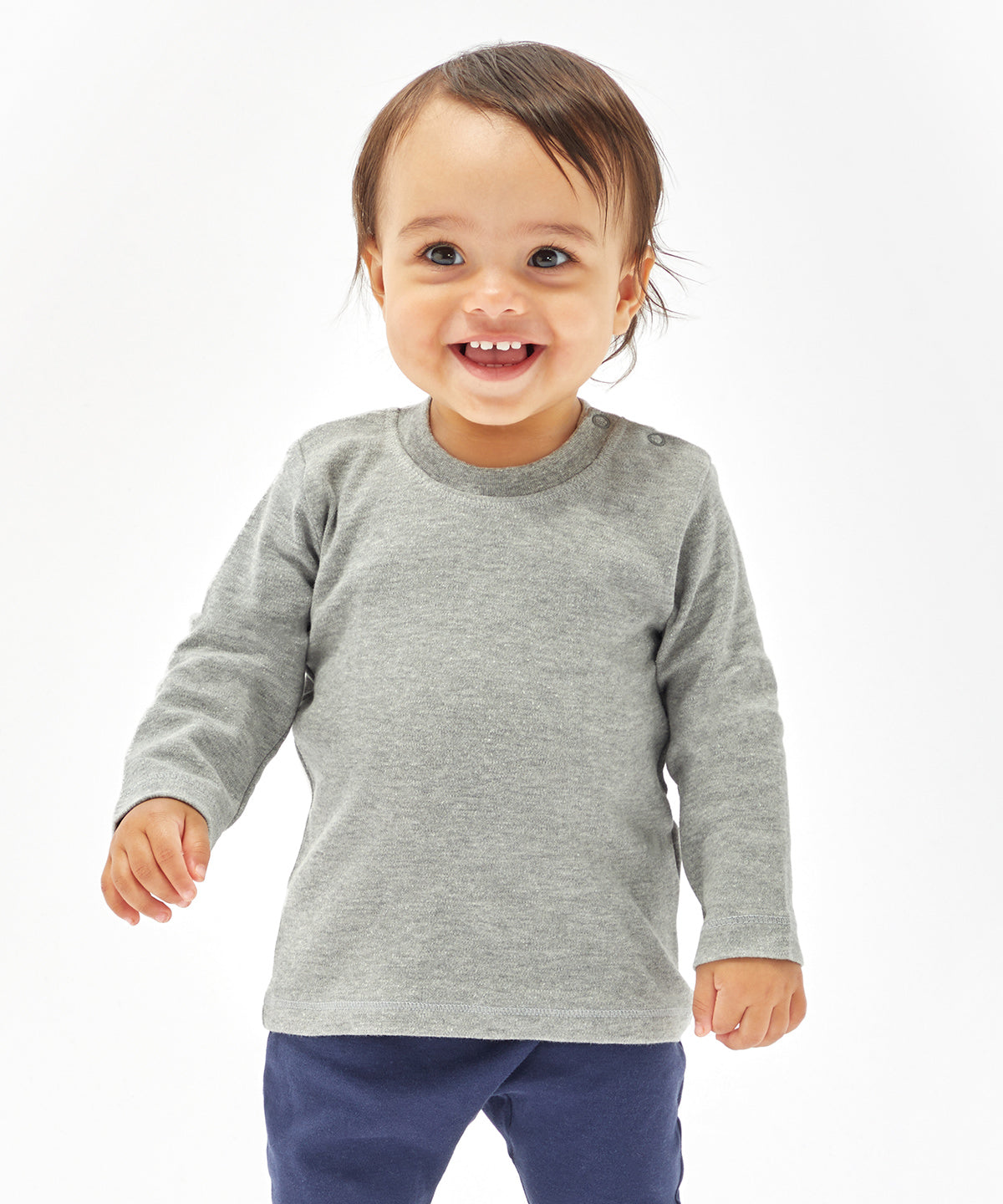 Bubblegum Pink - Baby long sleeve T - GarmentEmbroidery