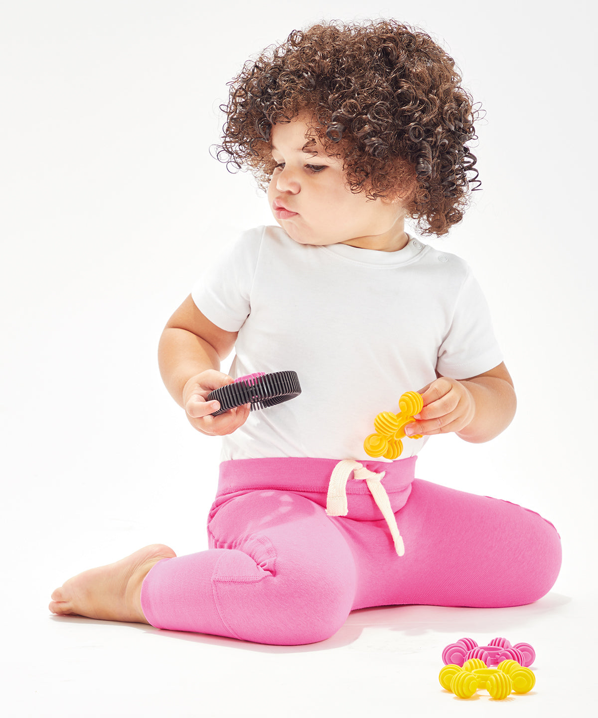 Bubblegum Pink - Baby sweatpants - GarmentEmbroidery